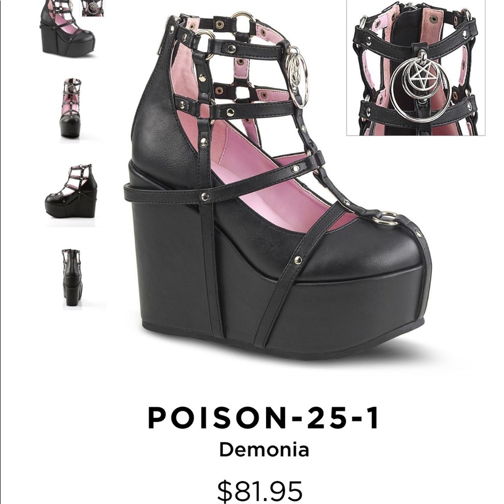 Demonia pentagram sandals